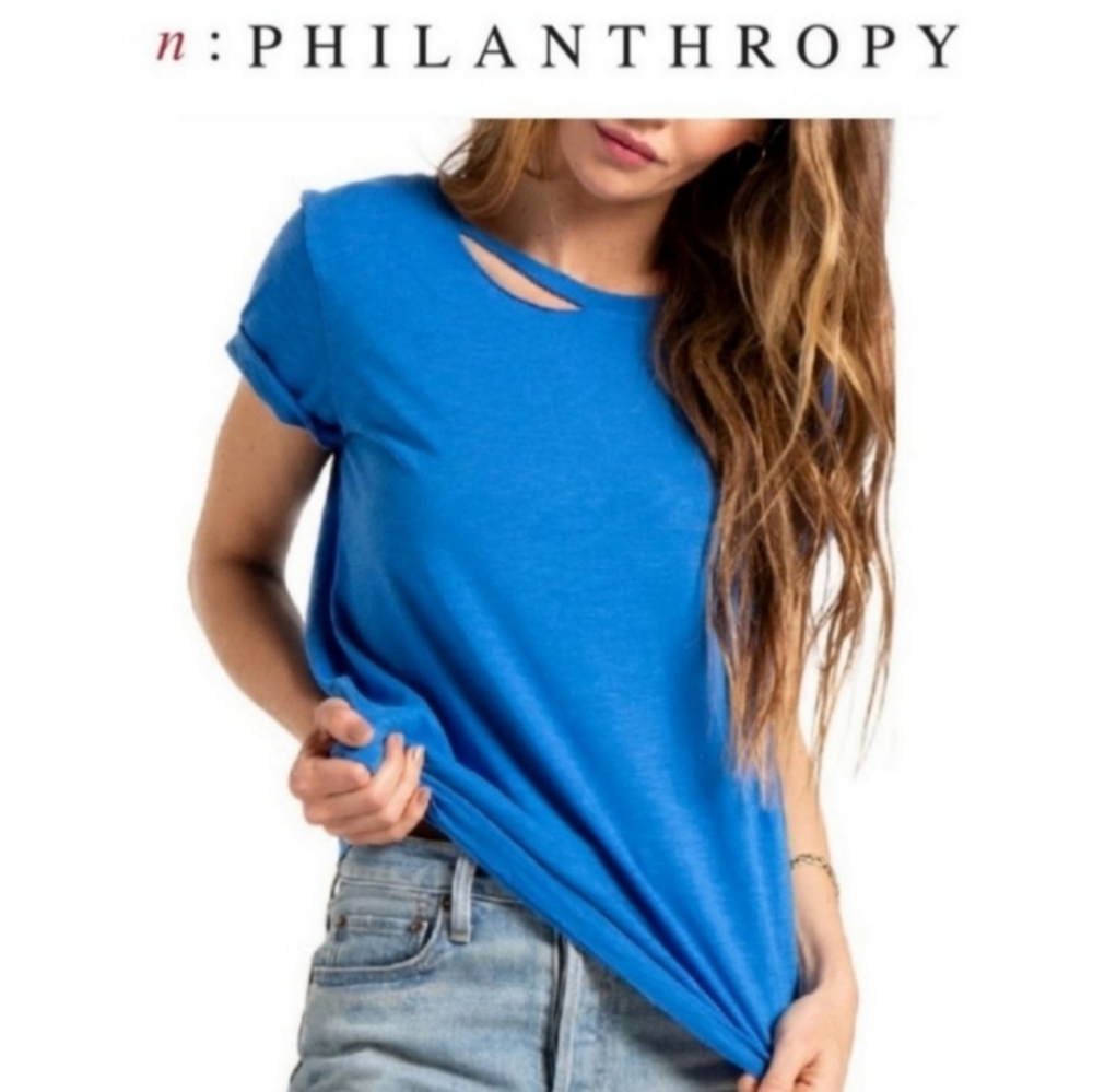 n:PHILANTHROPY Distressed Tee